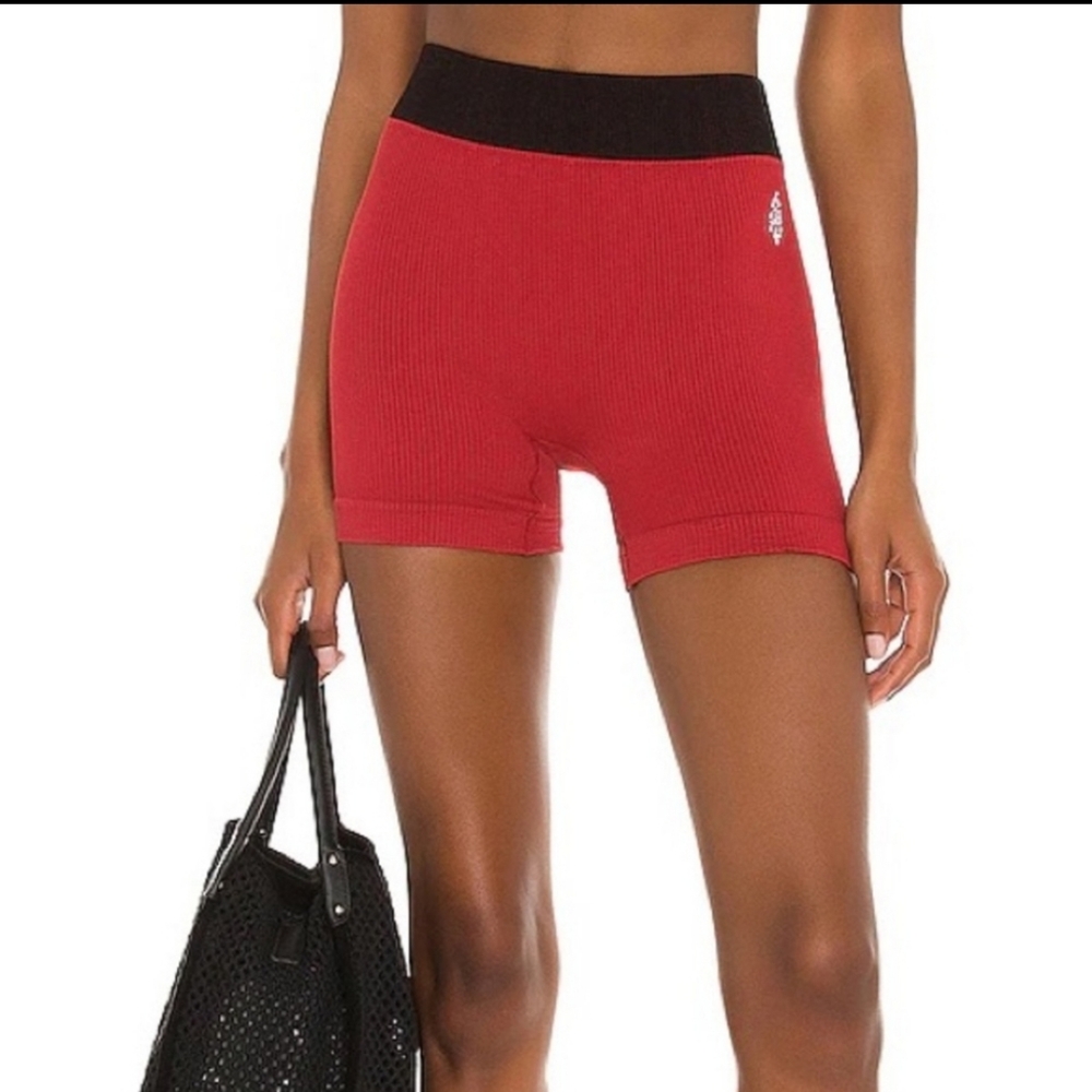 FP Movement Seamless Shorts in Red Grape Size M/L